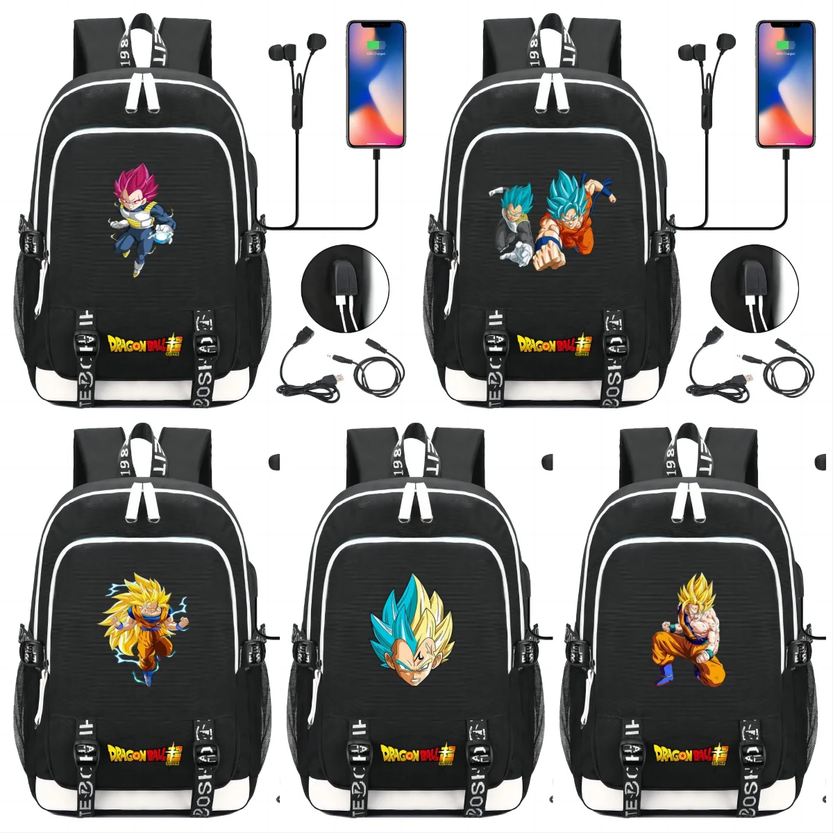 Dragon Ball Backpack Cartoon Printed School Bag Anime Son Goku Knapsack Boy Student Rucksack Kids High Capacity Schoolbag Gift
Dragon Ball Backpack Cartoon Printed School Bag Anime Son Goku Knapsack Boy Student Rucksack Kids High Capacity Schoolbag Gift