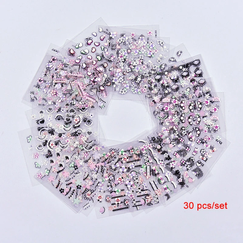 30Sheets Multicolor Mixed Nail French Sticker 3D Nail Sticker DIY Tips Beauty French Manicure Stickers For Nails Decal Designs
30Sheets Multicolor Mixed Nail French Sticker 3D Nail Sticker DIY Tips Beauty French Manicure Stickers For Nails Decal Designs
