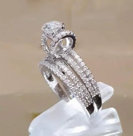 2 PCS/Set Zircon Crystal Series! Trendy Rings Set For Women Wedding Engagement Jewelry Famle Hand Accessories Size 5-11
2 PCS/Set Zircon Crystal Series! Trendy Rings Set For Women Wedding Engagement Jewelry Famle Hand Accessories Size 5-11