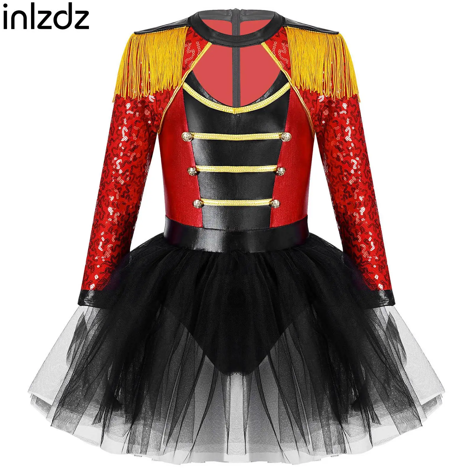 Kids Girls Magician Circus Ringmaster Dress Up Costumes Sequin Tassel Epaulet Tutu Skirt Halloween Themed Party Carnival Cosplay
Kids Girls Magician Circus Ringmaster Dress Up Costumes Sequin Tassel Epaulet Tutu Skirt Halloween Themed Party Carnival Cosplay