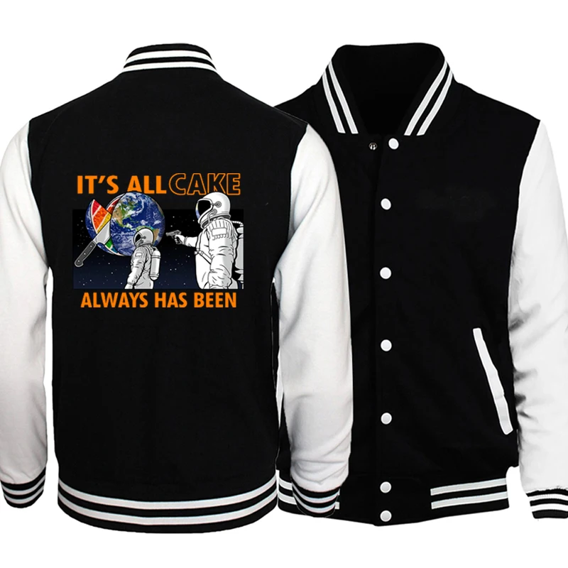Astronaut It Is All Cake Always Has Been Uuniform Motorcycle Bomber Baseball Jacket Coat Autumn Black White Fleece Jackets Coats
Astronaut It Is All Cake Always Has Been Uuniform Motorcycle Bomber Baseball Jacket Coat Autumn Black White Fleece Jackets Coats