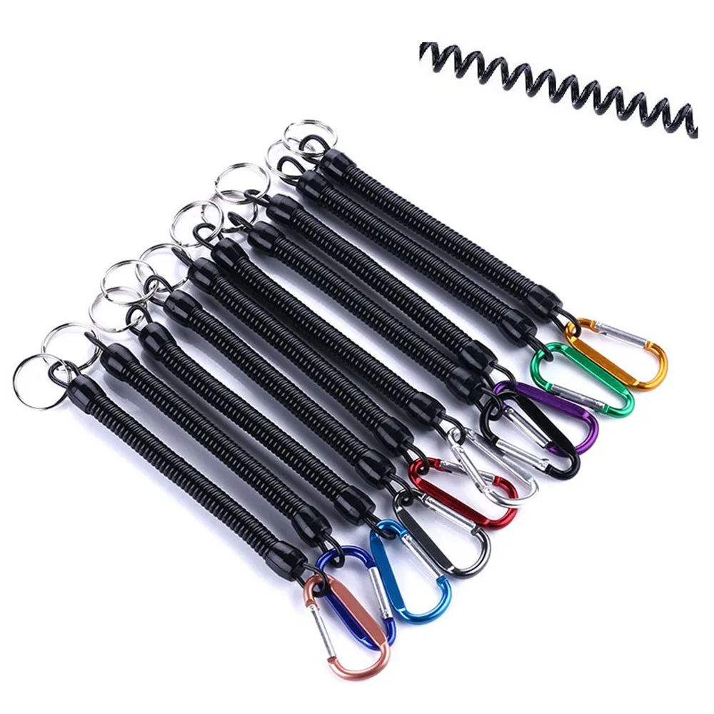 1pc Security Key Chain Holder Safety Coil Carabiner Rope Tool Belt Clip Hook Fishing Equipment Lanyards Outdoor Camping Boating
1pc Security Key Chain Holder Safety Coil Carabiner Rope Tool Belt Clip Hook Fishing Equipment Lanyards Outdoor Camping Boating