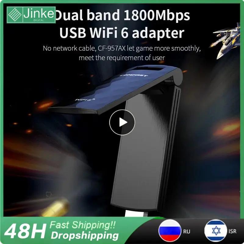 For Win10/11 Wireless Network Card High Speed Fast Transmission Usb3.0 Cf-957ax Usb Wireless Dongle 2.4g 5g Dual Band Wifi 6
For Win10/11 Wireless Network Card High Speed Fast Transmission Usb3.0 Cf-957ax Usb Wireless Dongle 2.4g 5g Dual Band Wifi 6