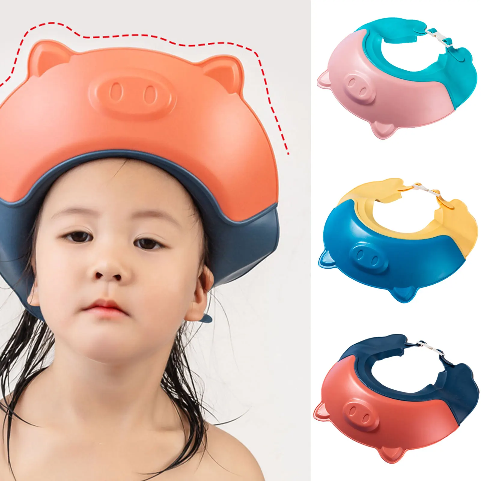 Baby Shower Shampoo Cap Adjustable Piggy Shaped Shampoo Visor Cap Wash Hair Shield Hat Soft Baby Kids Children Shampoo Shower
Baby Shower Shampoo Cap Adjustable Piggy Shaped Shampoo Visor Cap Wash Hair Shield Hat Soft Baby Kids Children Shampoo Shower
