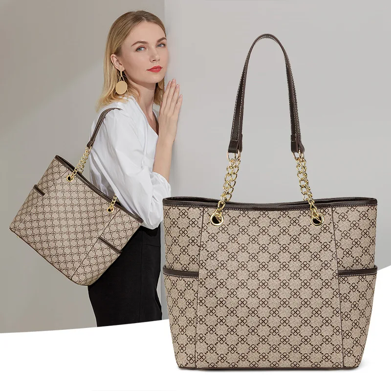 Fashion Large Capacity Tote Bag Easy for Women 2022 New Retro Printed Shoulder Bag Atmospheric Handbag Shopping Bag 
Fashion Large Capacity Tote Bag Easy for Women 2022 New Retro Printed Shoulder Bag Atmospheric Handbag Shopping Bag