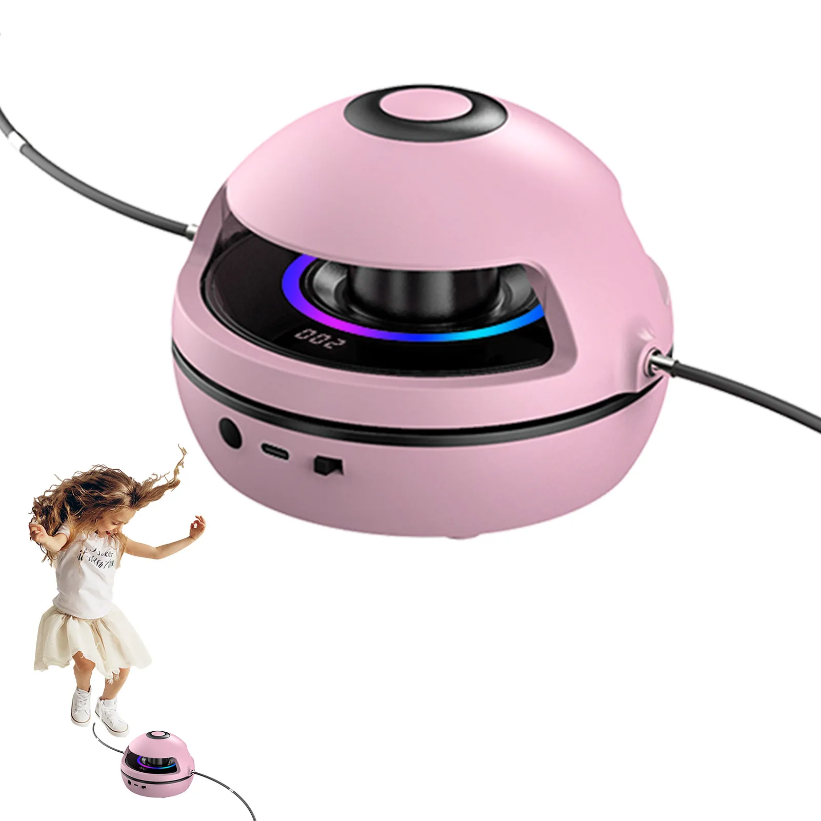 Rope Skipping Machine Smart Electric Rope Skipping Machine With Music And Lights Wireless 10 Levels Adjustable Jump Workout
Rope Skipping Machine Smart Electric Rope Skipping Machine With Music And Lights Wireless 10 Levels Adjustable Jump Workout