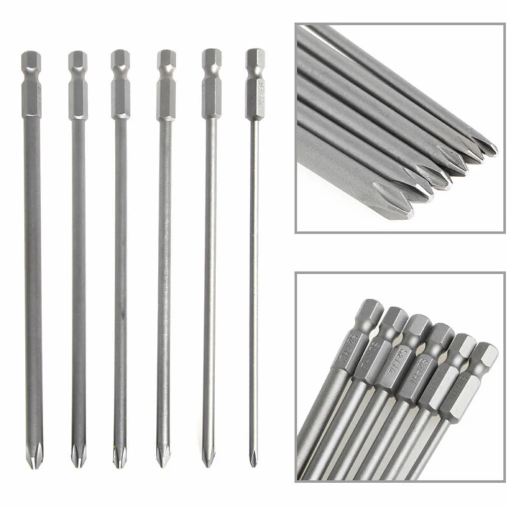 6pcs/Lot Hex Cross Head Screwdriver Bits Hex Shank Electric Long Screwdriver Bit Set Drills Kit Power Tool Accessories New
6pcs/Lot Hex Cross Head Screwdriver Bits Hex Shank Electric Long Screwdriver Bit Set Drills Kit Power Tool Accessories New