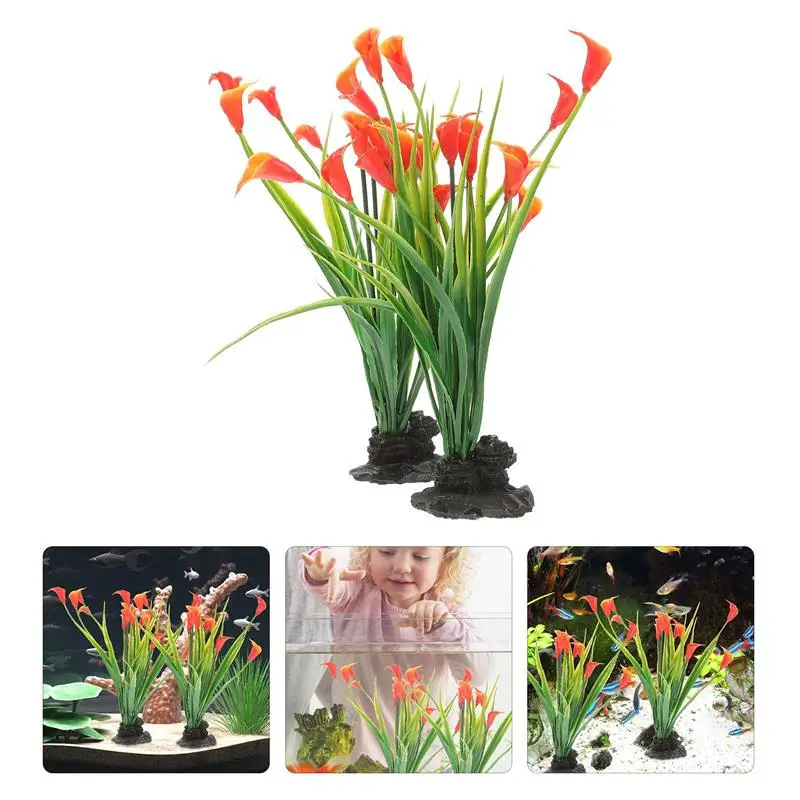 2Pcs Decorative Fish Tank Plant Delicate Fake Plant Desktop Aquarium Plant Aquarium Accessory
2Pcs Decorative Fish Tank Plant Delicate Fake Plant Desktop Aquarium Plant Aquarium Accessory