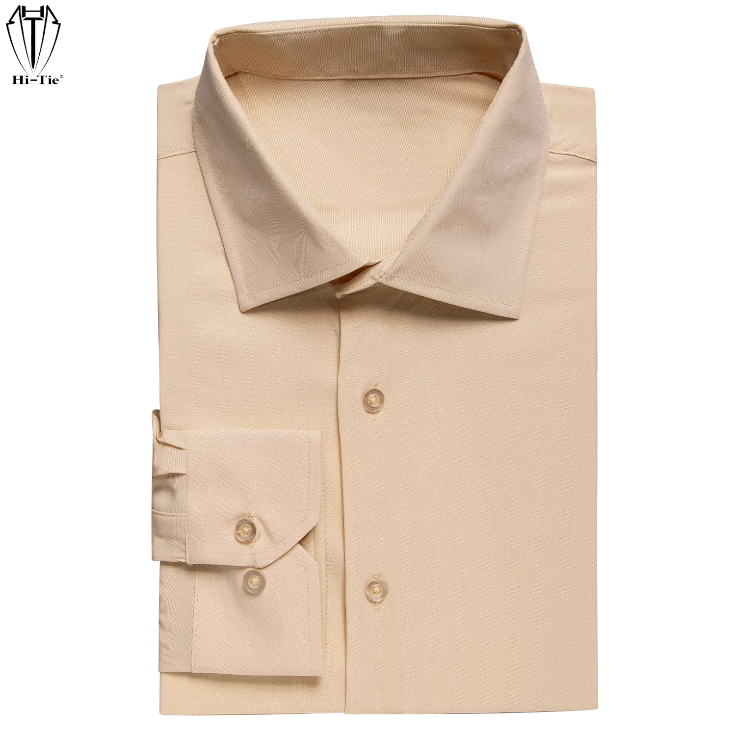 Hi-Tie Desert Sand Tan Silk Mens Shirts Lapel Long Sleeve Dress Suit Social Shirt Soft Breathable Elegant Male Wedding Business
Hi-Tie Desert Sand Tan Silk Mens Shirts Lapel Long Sleeve Dress Suit Social Shirt Soft Breathable Elegant Male Wedding Business