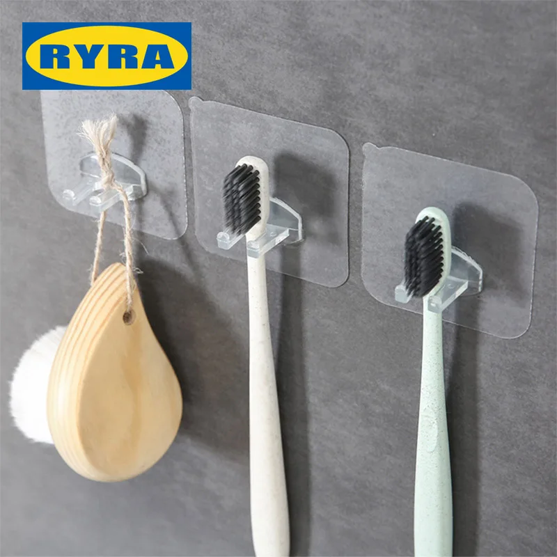 3Pcs Punch Free Toothbrush Holder Multifunction Transparent Wall-Mounted Tooth Brush Storage Rack Bathroom Accessories
3Pcs Punch Free Toothbrush Holder Multifunction Transparent Wall-Mounted Tooth Brush Storage Rack Bathroom Accessories
