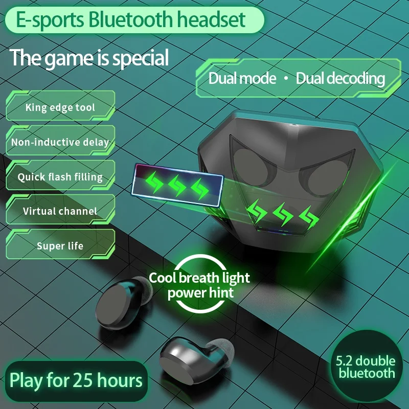 MD518 Wireless Earphones Low Latency Bilateral Stereo Compact Useful TWS Wireless Earphone Bluetooth 5.0 Long Standby
MD518 Wireless Earphones Low Latency Bilateral Stereo Compact Useful TWS Wireless Earphone Bluetooth 5.0 Long Standby