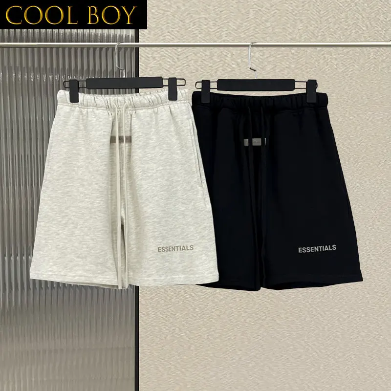 E BOY Oversized Essentials Shorts Flocking Lettered Logo Shorts High Street Casual Men's and Women's Hip Hop Sports Shorts
E BOY Oversized Essentials Shorts Flocking Lettered Logo Shorts High Street Casual Men's and Women's Hip Hop Sports Shorts