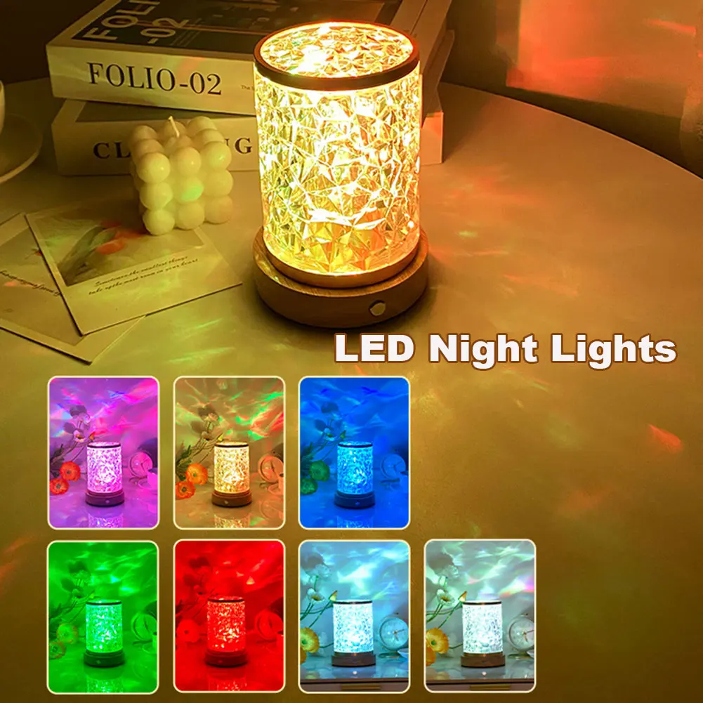 LED Atmosphere Night Lamp Acrylic Water Ripple Projector Lamp USB Charging Touch Switch Dimmable Portable for Valentine Day Gift
LED Atmosphere Night Lamp Acrylic Water Ripple Projector Lamp USB Charging Touch Switch Dimmable Portable for Valentine Day Gift