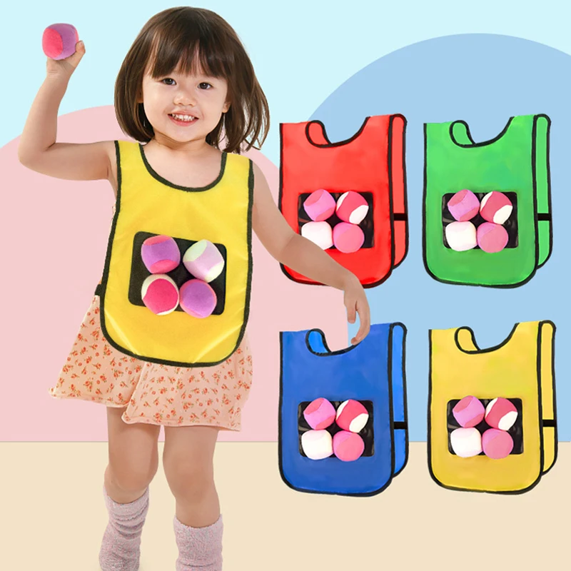 Dodgeball Game Vest for Kids Outdoor Games Sticky Ball Throwing Toy jeux enfant Sports Toy Children Waistcoat Sticky Jersey Set
Dodgeball Game Vest for Kids Outdoor Games Sticky Ball Throwing Toy jeux enfant Sports Toy Children Waistcoat Sticky Jersey Set