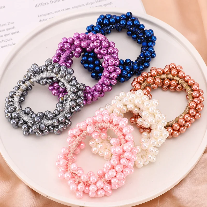 10 Colors Woman Elegant Pearl Hair Ties Beads Girls Scrunchies Rubber Bands Ponytail Holders Hair Accessories Elastic Hair Band
10 Colors Woman Elegant Pearl Hair Ties Beads Girls Scrunchies Rubber Bands Ponytail Holders Hair Accessories Elastic Hair Band