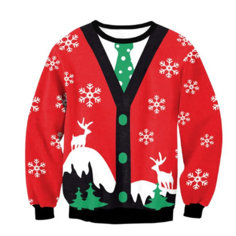 2020 Autumn Christmas Element Couples Hoodies Funny Cartoon Anime Pattern Women O-neck Sweatshirts Fashion Leisure Mens Pullover
2020 Autumn Christmas Element Couples Hoodies Funny Cartoon Anime Pattern Women O-neck Sweatshirts Fashion Leisure Mens Pullover