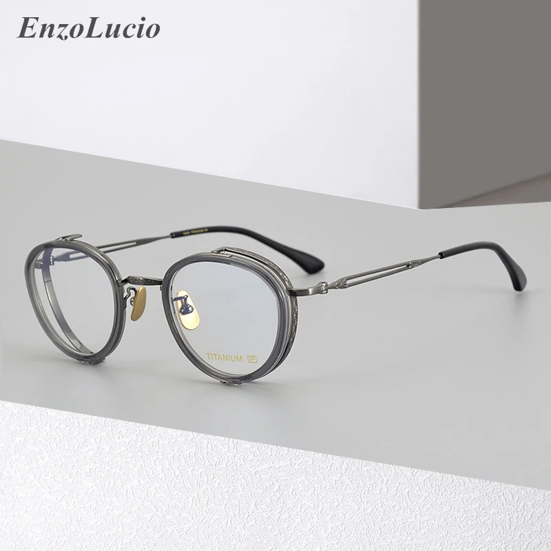 Retro Round Optical Eyeglasses Men Vintage Titanium Acetate Glasses Frame Women Prescription Myopia Eyewear Male Spectacles
Retro Round Optical Eyeglasses Men Vintage Titanium Acetate Glasses Frame Women Prescription Myopia Eyewear Male Spectacles