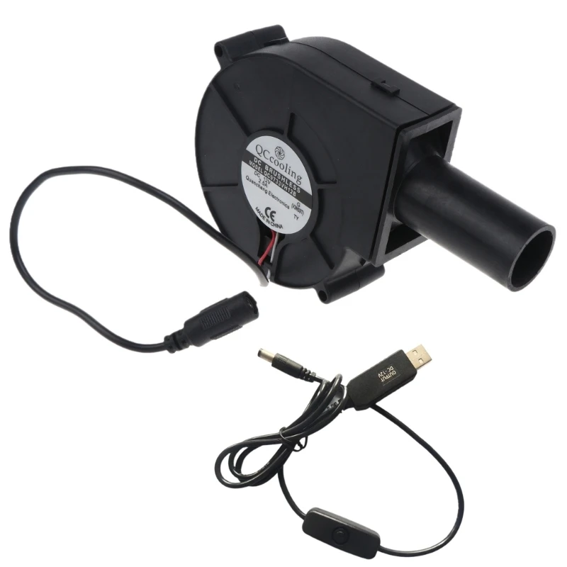 12V 9733 Violent High Air Volume Centrifugal Turbos Blower with Air Duct with 1.2m USB 5V to 12V Cable ON OFF Switch
12V 9733 Violent High Air Volume Centrifugal Turbos Blower with Air Duct with 1.2m USB 5V to 12V Cable ON OFF Switch