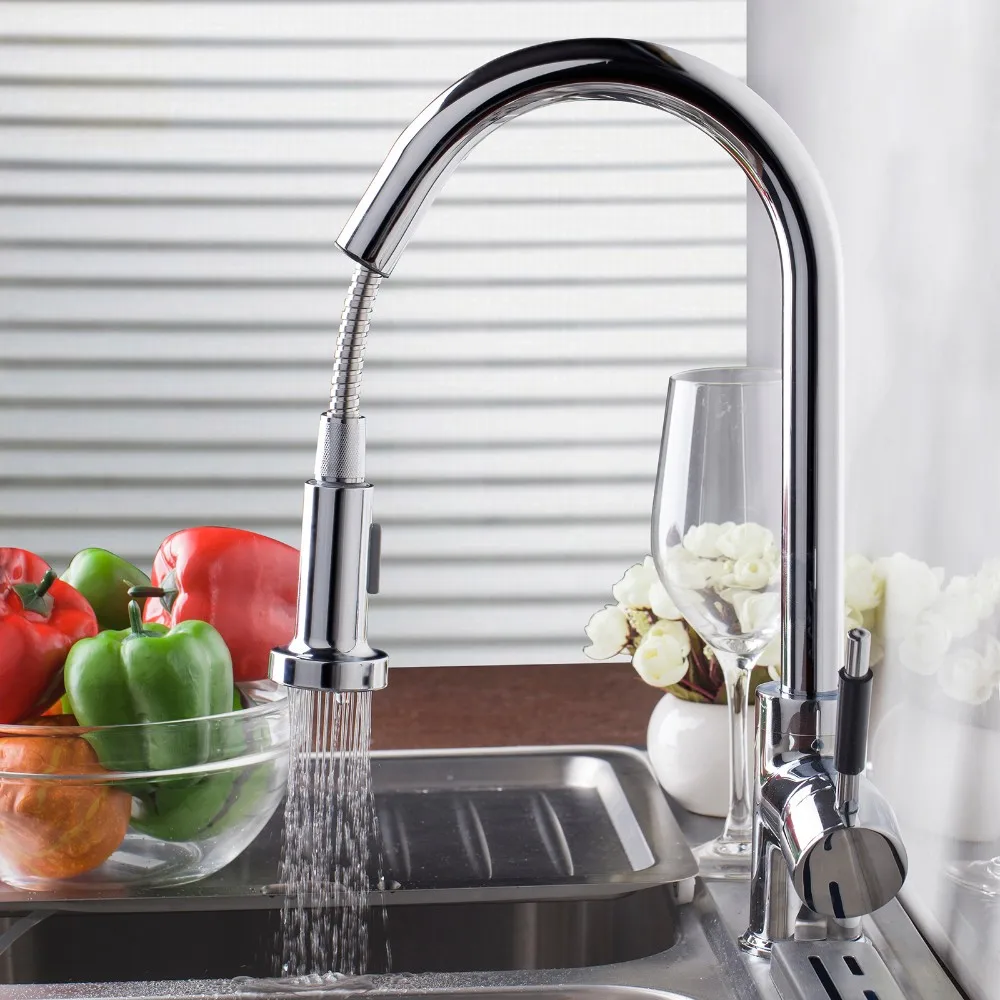 YANKSMART Chrome Kitchen Faucet Pull-out Sink Faucet Kitchen Deck Mounted Mixer Water Tap Vessel Faucet Swivel Tap Sink Mixer
YANKSMART Chrome Kitchen Faucet Pull-out Sink Faucet Kitchen Deck Mounted Mixer Water Tap Vessel Faucet Swivel Tap Sink Mixer