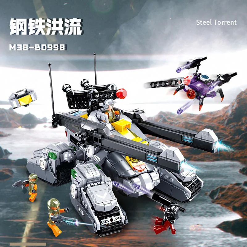 Конструктор Sluban серии Atomic storm, модель робота-войны Mecha, 500 шт. + строительный блок, железная пехота/Базовая модель обороны, игрушка для детей 
Конструктор Sluban серии Atomic storm, модель робота-войны Mecha, 500 шт. + строительный блок, железная пехота/Базовая модель обороны, игрушка для детей