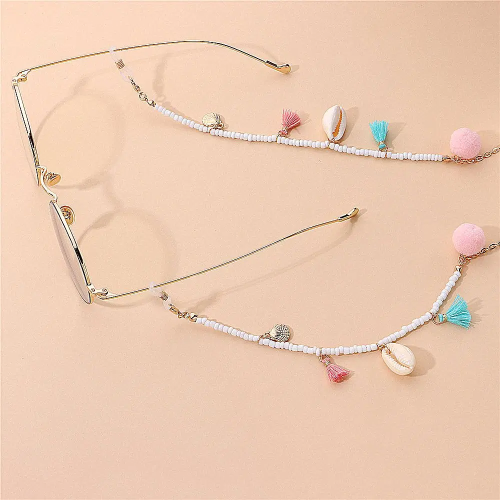 Metal Tassel Beads For Women Girls Mask Extender Strap Sunglasses Lanyards Glasses Chain Shell
Metal Tassel Beads For Women Girls Mask Extender Strap Sunglasses Lanyards Glasses Chain Shell