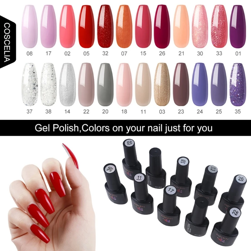 Gel Nail Polish Kit with UV Light 60S 90S 120S Timer Setting Nails Lamp Manicure Tools for Salon Home Use
Gel Nail Polish Kit with UV Light 60S 90S 120S Timer Setting Nails Lamp Manicure Tools for Salon Home Use