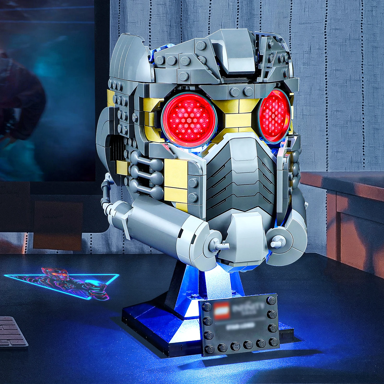 Hprosper LED Light for Lego Star-Lord's Helmet 76251 Configuration DIY Decorative Lamp Accessories (Not Selling Building Blocks)
Hprosper LED Light for Lego Star-Lord's Helmet 76251 Configuration DIY Decorative Lamp Accessories (Not Selling Building Blocks)