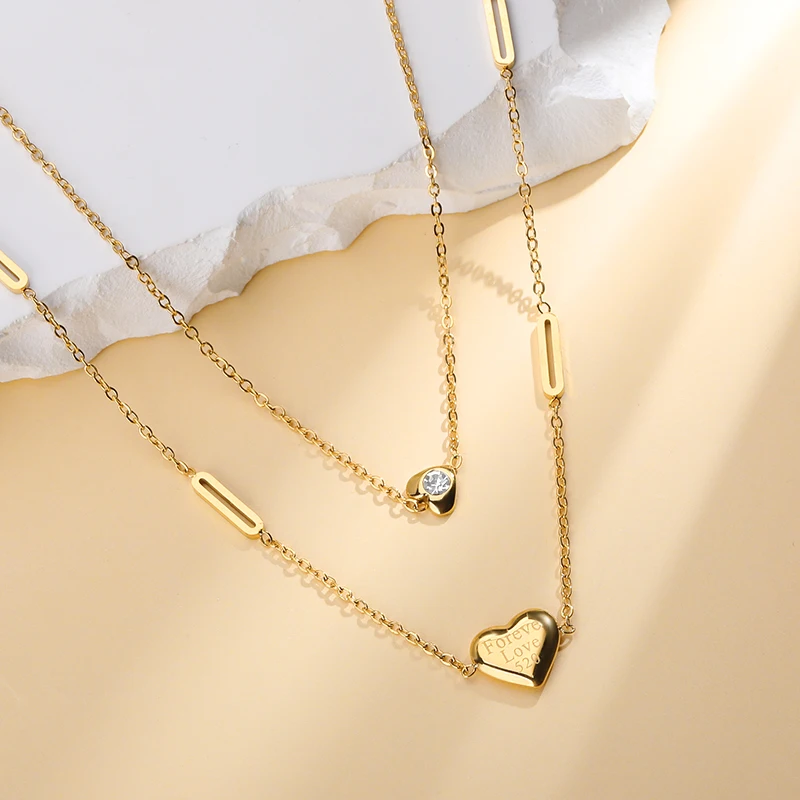 2022 Punk Love Heart Pendant Double Chain Necklaces for Women Goth Vintage Fashion Charm Choker Necklace Y2K Jewelry Gifts
2022 Punk Love Heart Pendant Double Chain Necklaces for Women Goth Vintage Fashion Charm Choker Necklace Y2K Jewelry Gifts