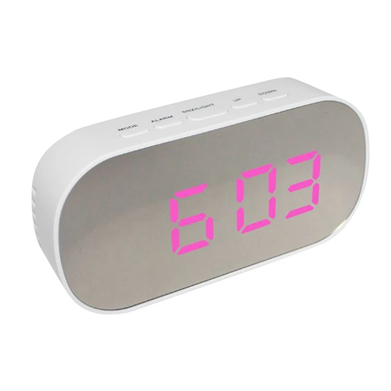 LED Digital Alarm Clock Desktop Kids Bedroom Home Decor Temperature Snooze Function Desk Clock White Frame
LED Digital Alarm Clock Desktop Kids Bedroom Home Decor Temperature Snooze Function Desk Clock White Frame