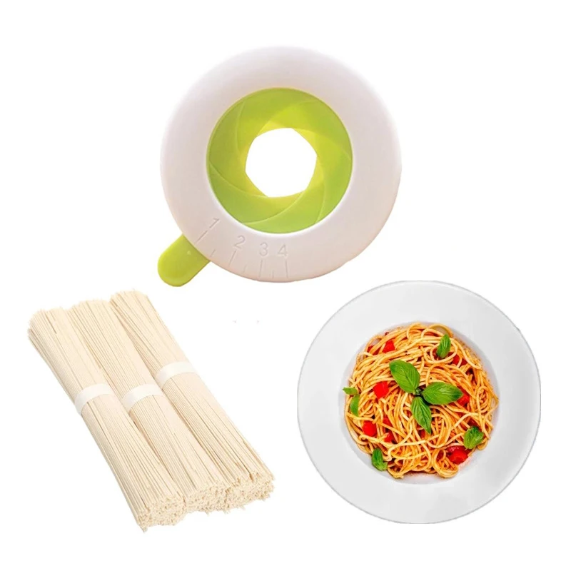 

New Creative Spaghetti Measures Plastic 1-4 People Component Adjustable Pasta Tools Noodle Measuring Cooking Kitchen Accessories