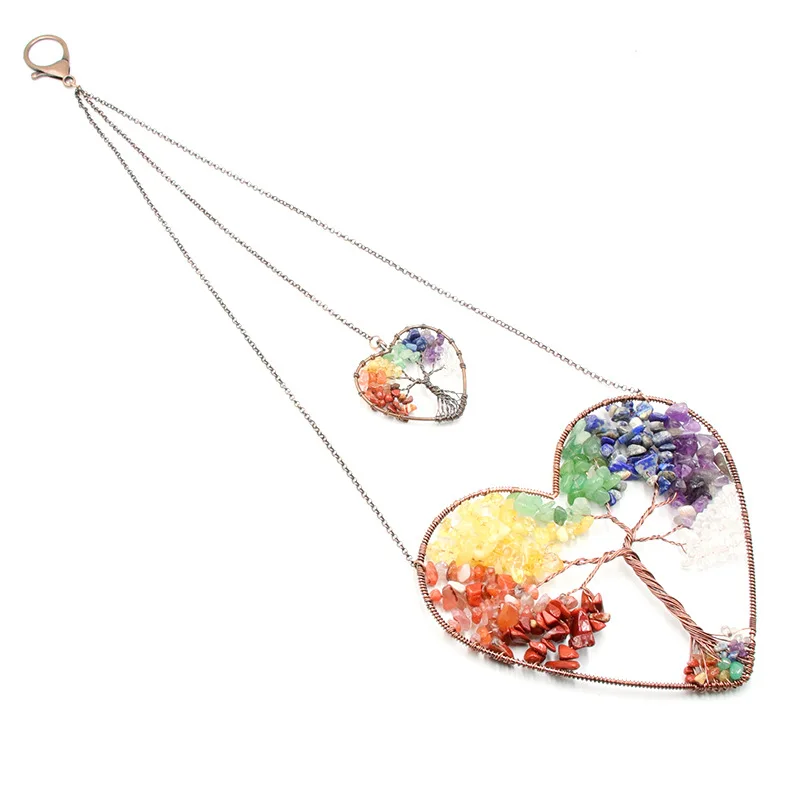 Heart Chakra Tree of Life Hanging Wall Decor Dream Catcher Natural Crystal Stone Reiki Meditation Garden Wedding Home Pendant
Heart Chakra Tree of Life Hanging Wall Decor Dream Catcher Natural Crystal Stone Reiki Meditation Garden Wedding Home Pendant