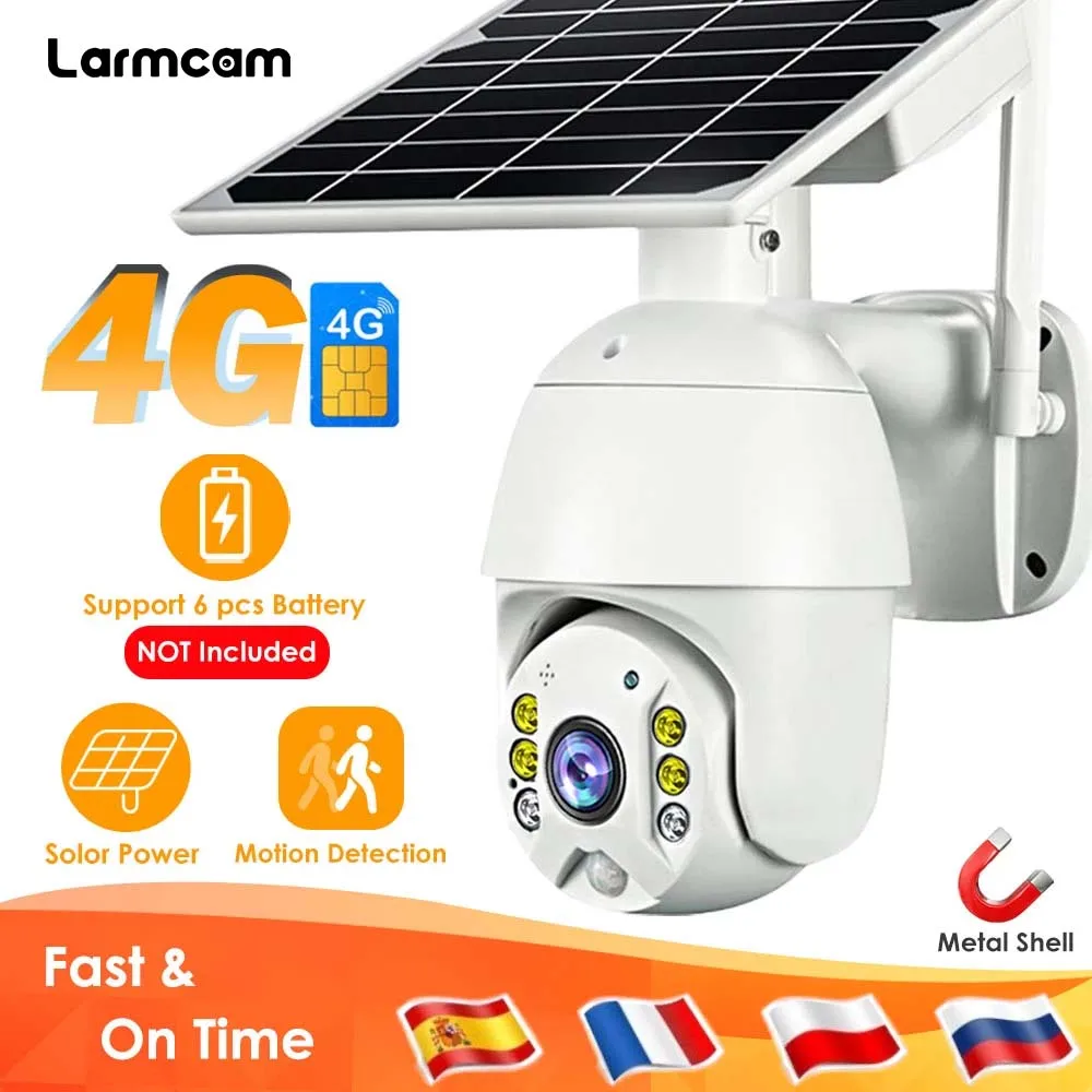 Larmtek камера видеонаблюдения Солнечная панель IP камера 1080P WiFi Наружная 4G Видеонаблюдение Беспроводная безопасность CCTV Батарея PIR IP66
Larmtek камера видеонаблюдения Солнечная панель IP камера 1080P WiFi Наружная 4G Видеонаблюдение Беспроводная безопасность CCTV Батарея PIR IP66