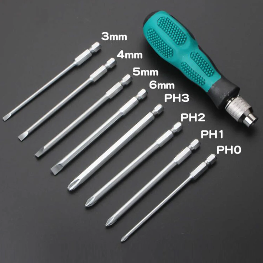 9 Pcs Magnetic Screwdriver Set Cross PH0/PH1/PH2/PH3 Flat 3/4/5/6mm Multi-function For Professional Repairing Hand Tools
9 Pcs Magnetic Screwdriver Set Cross PH0/PH1/PH2/PH3 Flat 3/4/5/6mm Multi-function For Professional Repairing Hand Tools