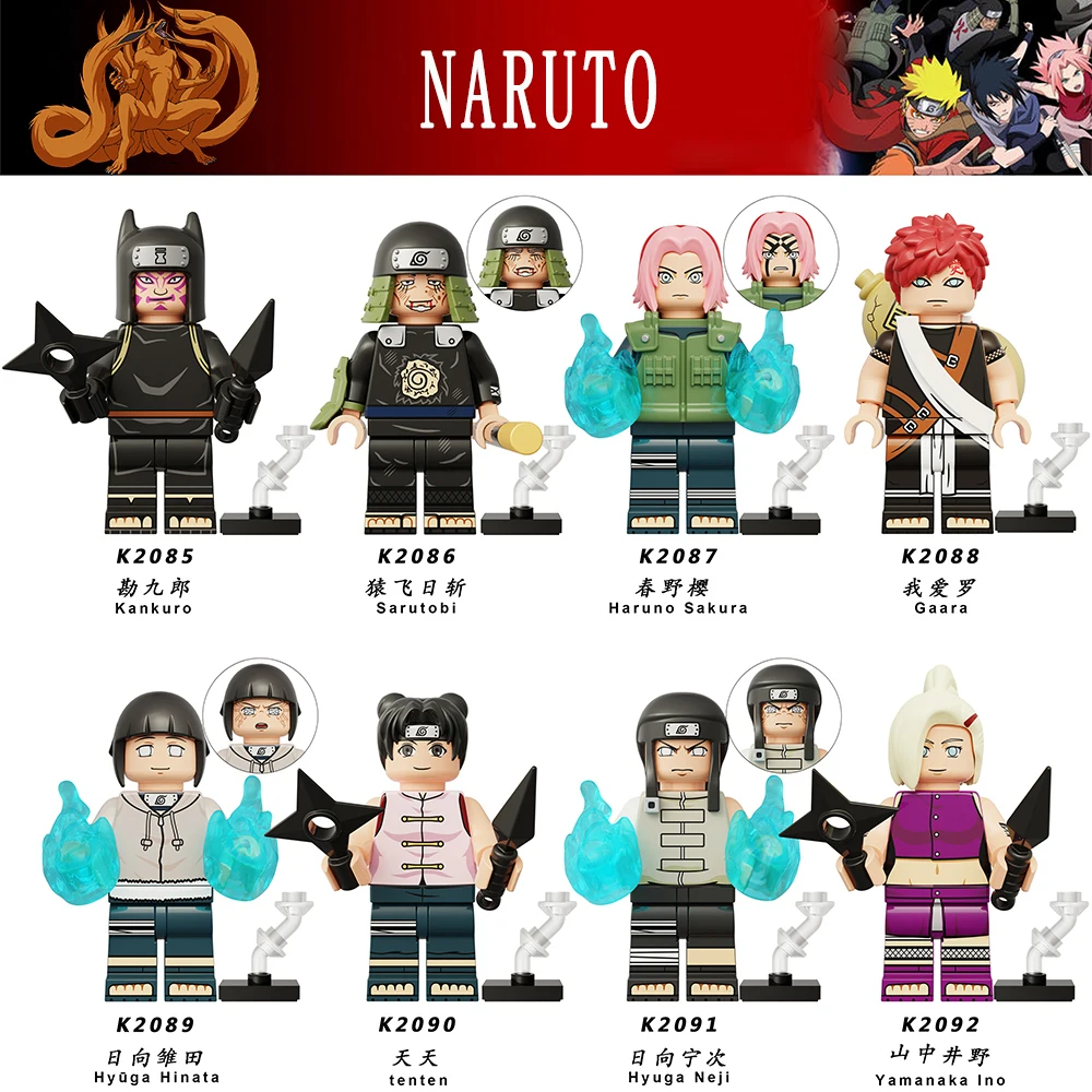 8pcs/set Kawaii Hyūga Hinata Haruno Sakura Tenten Building Blocks Anime NARUTO Action Figures Heads Assembly Toys Kids Gifts
8pcs/set Kawaii Hyūga Hinata Haruno Sakura Tenten Building Blocks Anime NARUTO Action Figures Heads Assembly Toys Kids Gifts