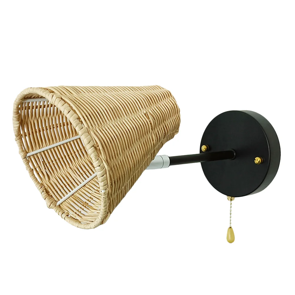 Wall Light Lamp Sconce Rattan Wicker Lights Bedroom Shade Lighting Lampshade Mount Bedside Woven Rustic Farmhouse Fixture
Wall Light Lamp Sconce Rattan Wicker Lights Bedroom Shade Lighting Lampshade Mount Bedside Woven Rustic Farmhouse Fixture