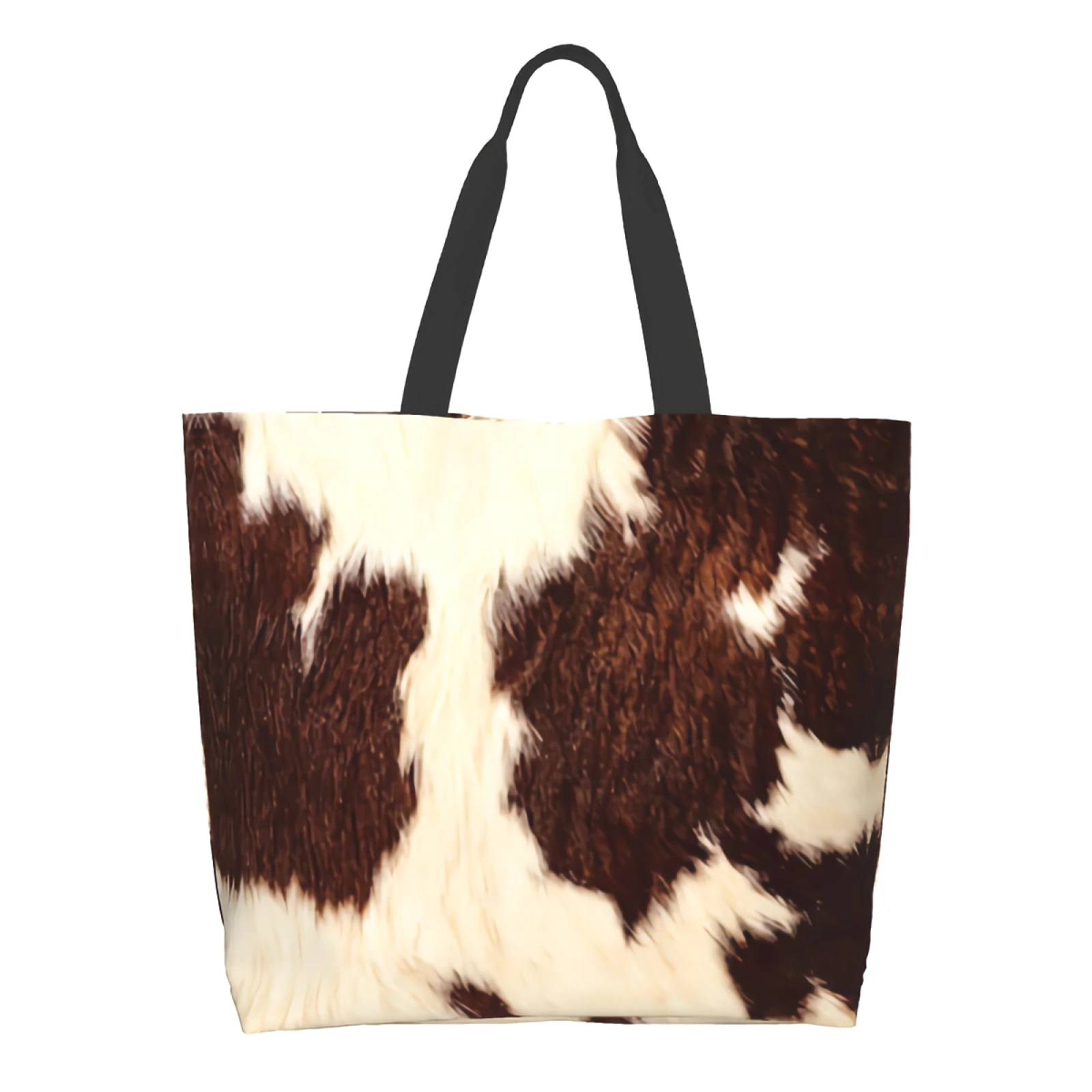 Brown Cow Hide Print Canvas Tote Bag for Women Kitchen Reusable Grocery Bags Bulk Large Casual Shopping Shoulder Handbag
Brown Cow Hide Print Canvas Tote Bag for Women Kitchen Reusable Grocery Bags Bulk Large Casual Shopping Shoulder Handbag