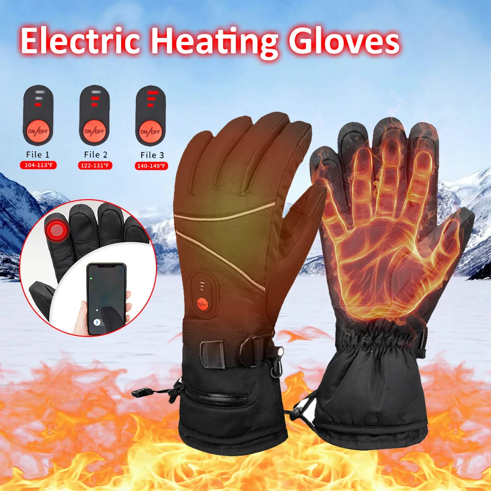 Winter Heating Gloves Snowboard Thermal USB Heated Gloves Camping Water-resistant Hiking Skiing Moto Motorcycle Gloves Warmer
Winter Heating Gloves Snowboard Thermal USB Heated Gloves Camping Water-resistant Hiking Skiing Moto Motorcycle Gloves Warmer