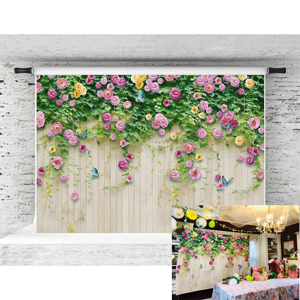 Flower Wall Backdrop 7x5ft Spring Easter Floral and Wooden for Girl Birthday Party banner Baby Shower Mother's Day Photography
Flower Wall Backdrop 7x5ft Spring Easter Floral and Wooden for Girl Birthday Party banner Baby Shower Mother's Day Photography