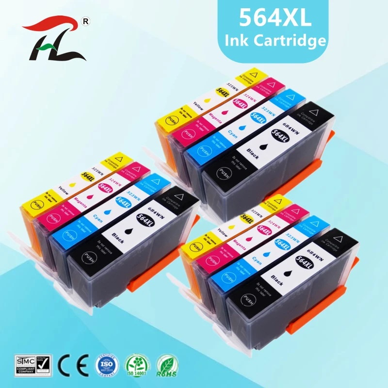 Compatible 564 ink cartridge for hp 564XL for hp564 Photosmart 5510/5511/5512/5514/5515/5520/5522/ 5525/6510/6512/6515 printer
Compatible 564 ink cartridge for hp 564XL for hp564 Photosmart 5510/5511/5512/5514/5515/5520/5522/ 5525/6510/6512/6515 printer