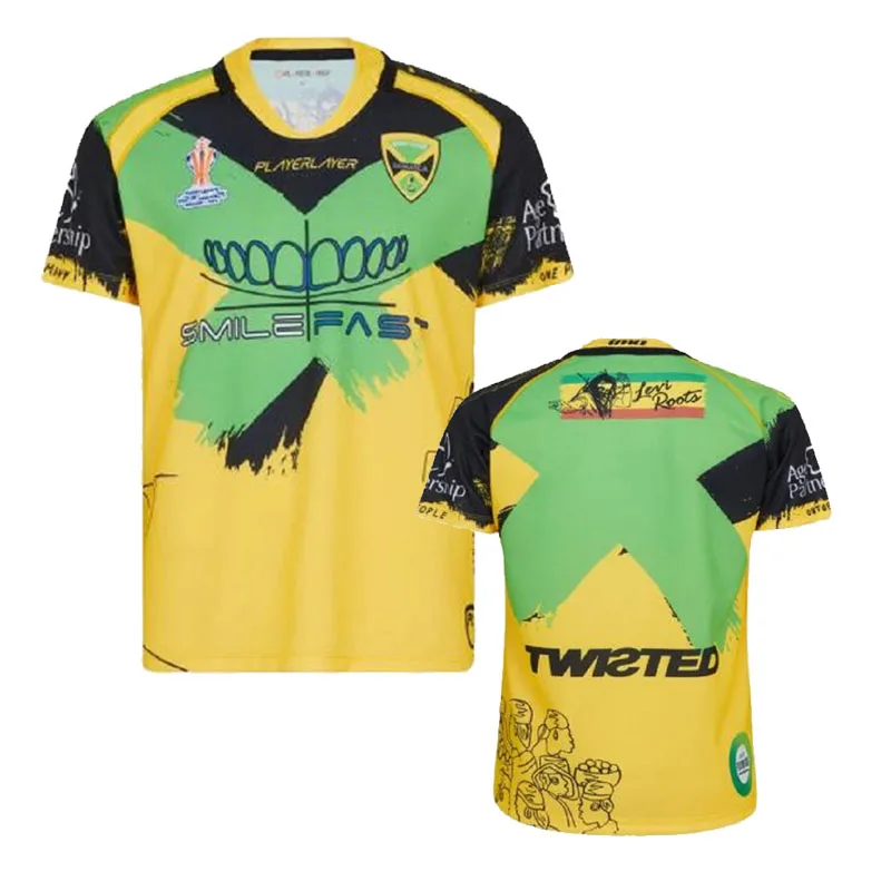 Jamaica Rlwc домашняя камера для регби 2022 2023 домашний регби Большой размер S-5XL
Jamaica Rlwc домашняя камера для регби 2022 2023 домашний регби Большой размер S-5XL