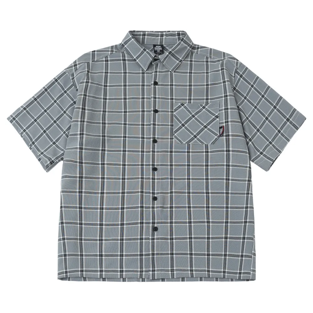 Breathable Plaid Short Sleeve Shirt for Men, Loose and Casual Top with Pockets and Turn-down Collar in Summer 
Breathable Plaid Short Sleeve Shirt for Men, Loose and Casual Top with Pockets and Turn-down Collar in Summer
