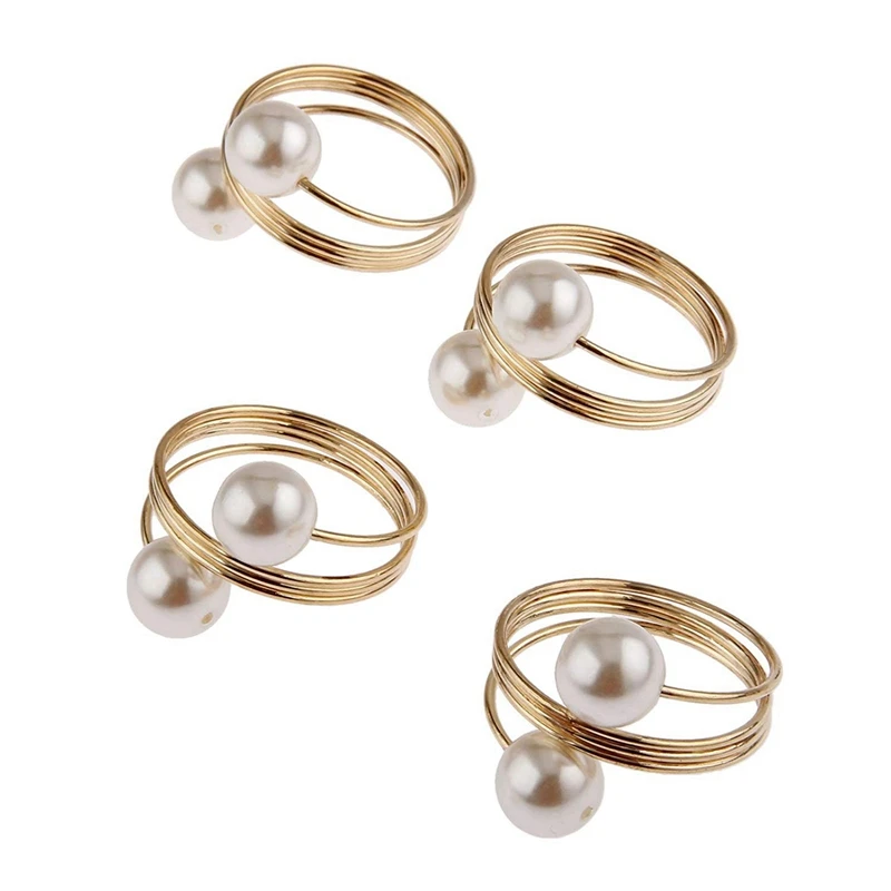 24Pcs Pearl Napkin Buckle Hoop Napkin Rings Circle Serviette Holder For Wedding Hotel Supplies Table Decoration, Gold
24Pcs Pearl Napkin Buckle Hoop Napkin Rings Circle Serviette Holder For Wedding Hotel Supplies Table Decoration, Gold