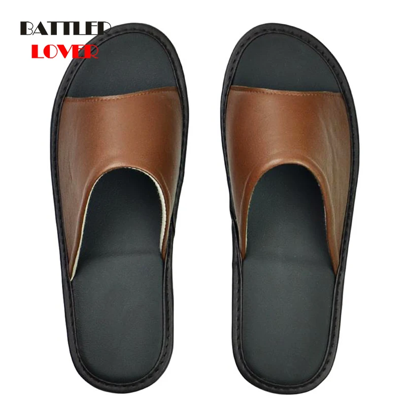 100% Cow Leather Slippers For Men Big Sizes Linen Home Male Indoor House Shoes Unisex Slippers Women Man Luxury Soft Flat Shoes 
100% Cow Leather Slippers For Men Big Sizes Linen Home Male Indoor House Shoes Unisex Slippers Women Man Luxury Soft Flat Shoes