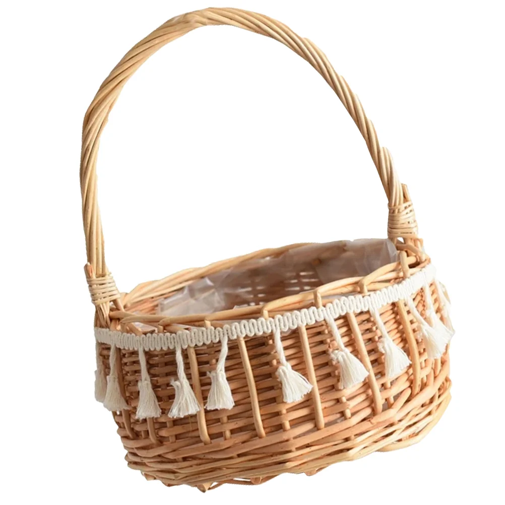 Tassel Woven Flower Basket Handle Favor Boxes Wedding Baskets Handles Hamper Rustic Girl Small Eggs Bathroom Easter 
Tassel Woven Flower Basket Handle Favor Boxes Wedding Baskets Handles Hamper Rustic Girl Small Eggs Bathroom Easter