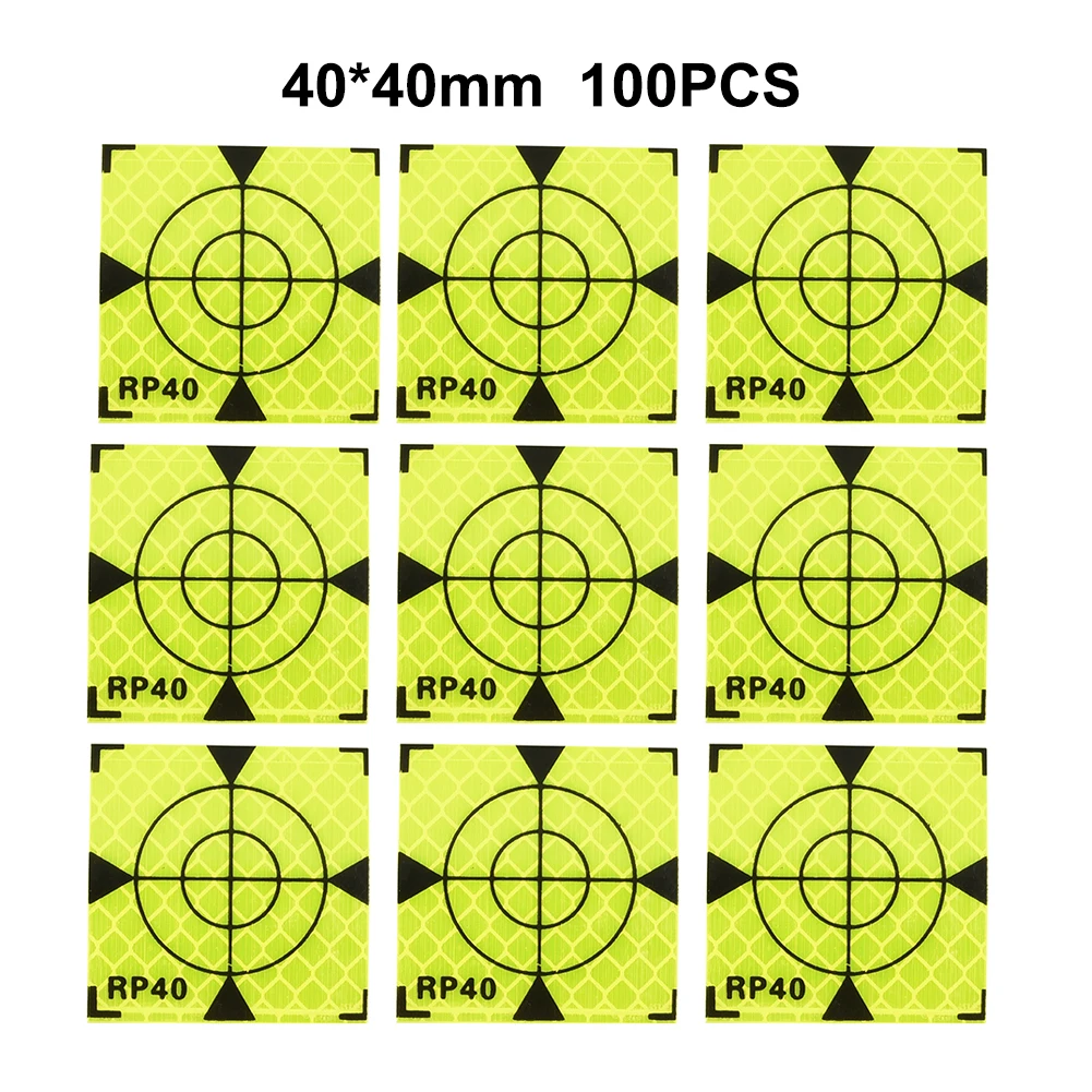 100Pcs Reflector Sheet 40x40mm Total Station Survey Reflective Tape Target 60x60mm 50x50mm 30x30mm 20x20mm
100Pcs Reflector Sheet 40x40mm Total Station Survey Reflective Tape Target 60x60mm 50x50mm 30x30mm 20x20mm