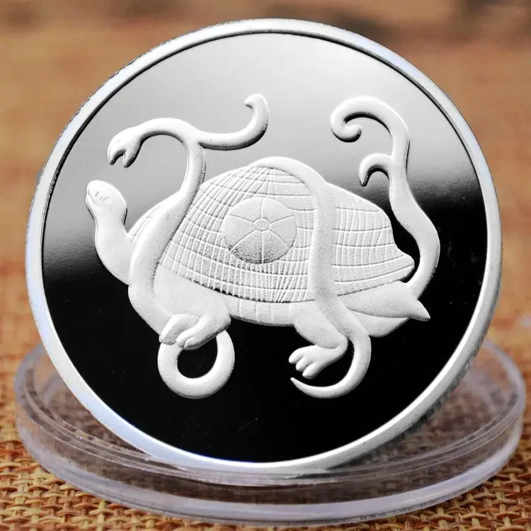 Коллекционная позолоченная монета "Четыре мифические существа"
Коллекционная позолоченная монета "Четыре мифические существа"