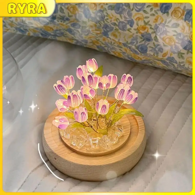 Tulip Night Light Use In Multiple Scenes Available In 4 Colors Girl Flower Provide Soft Lights Atmosphere Light Glass Lampshade
Tulip Night Light Use In Multiple Scenes Available In 4 Colors Girl Flower Provide Soft Lights Atmosphere Light Glass Lampshade