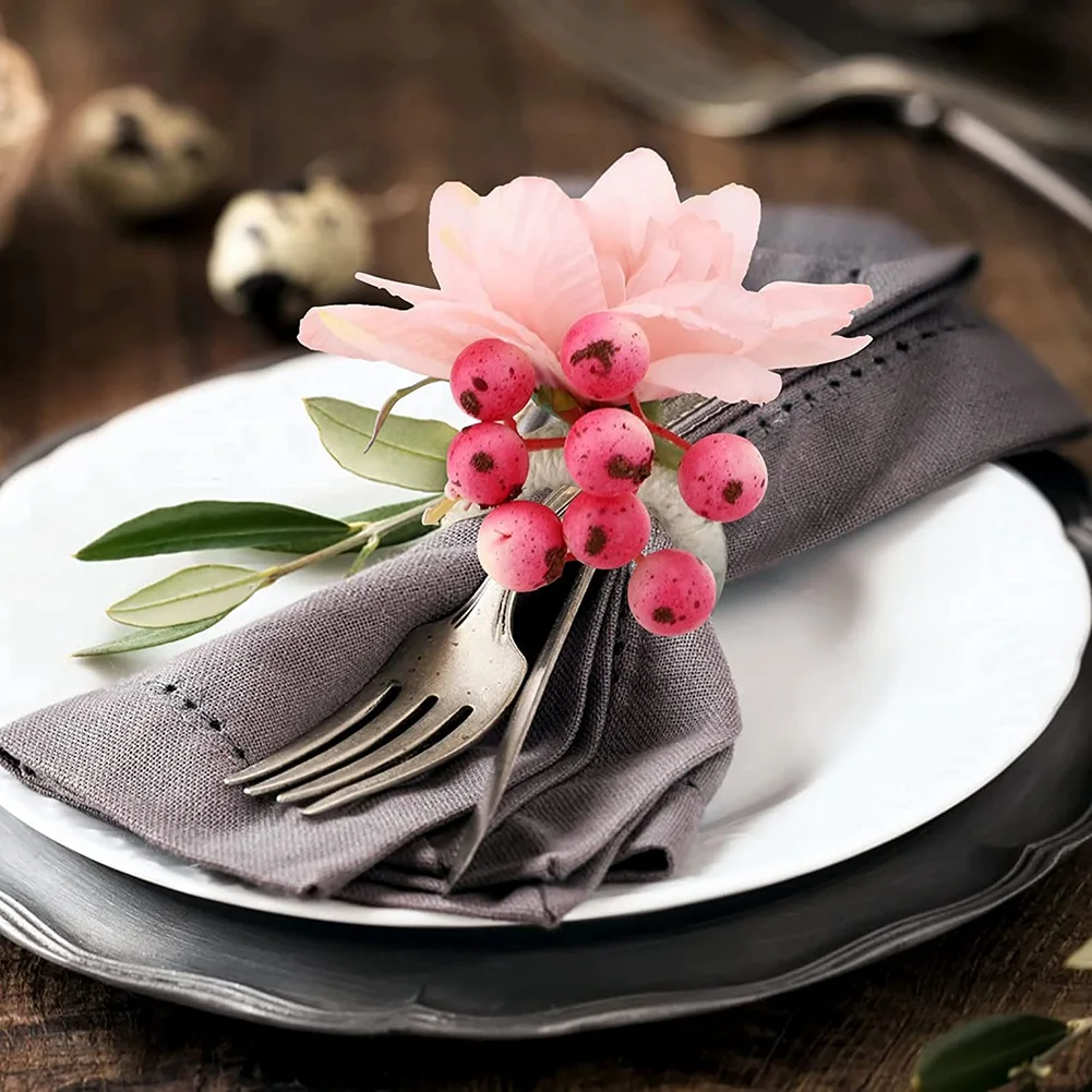 Flower Napkin Rings 6Pcs, Napkin Rings Holder, Spring Floral Serviette Buckles Holder Table Decorations, A 
Flower Napkin Rings 6Pcs, Napkin Rings Holder, Spring Floral Serviette Buckles Holder Table Decorations, A