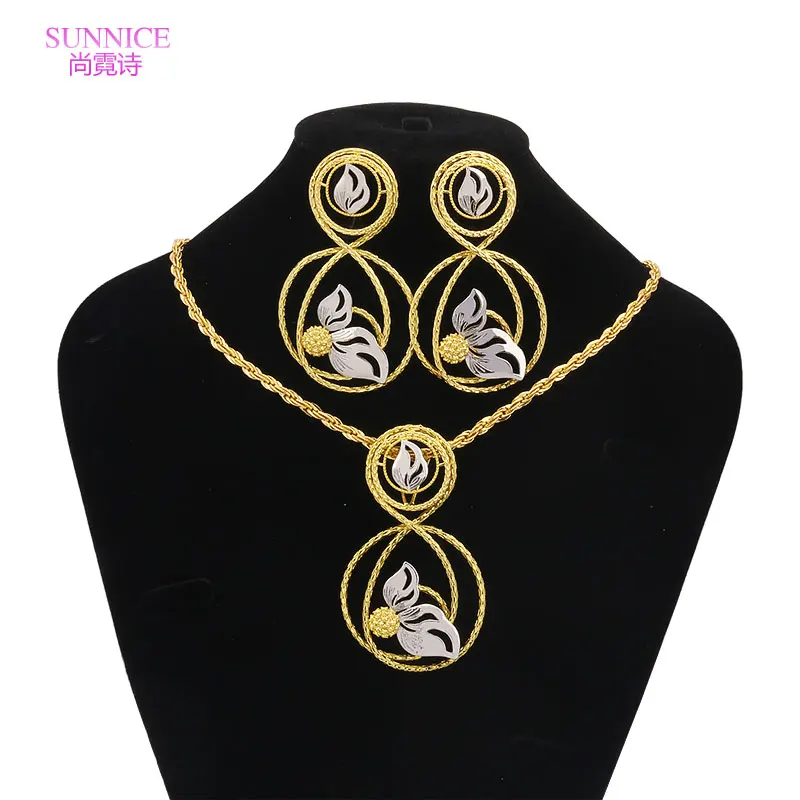 SUNNICE 18k Plated Dubai Necklace Earrings Jewelry Sets Fashion Silver Mix Gold Color Dangle Earrings Jewelry Accessories
SUNNICE 18k Plated Dubai Necklace Earrings Jewelry Sets Fashion Silver Mix Gold Color Dangle Earrings Jewelry Accessories