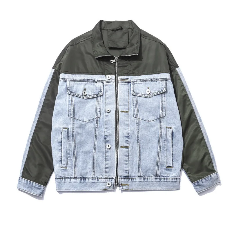 Fashion Hi Street Men's Patchwork Jeans Jacket Streetwear Designer Denim Coat Outerwear For Male Size S-3XL
Fashion Hi Street Men's Patchwork Jeans Jacket Streetwear Designer Denim Coat Outerwear For Male Size S-3XL